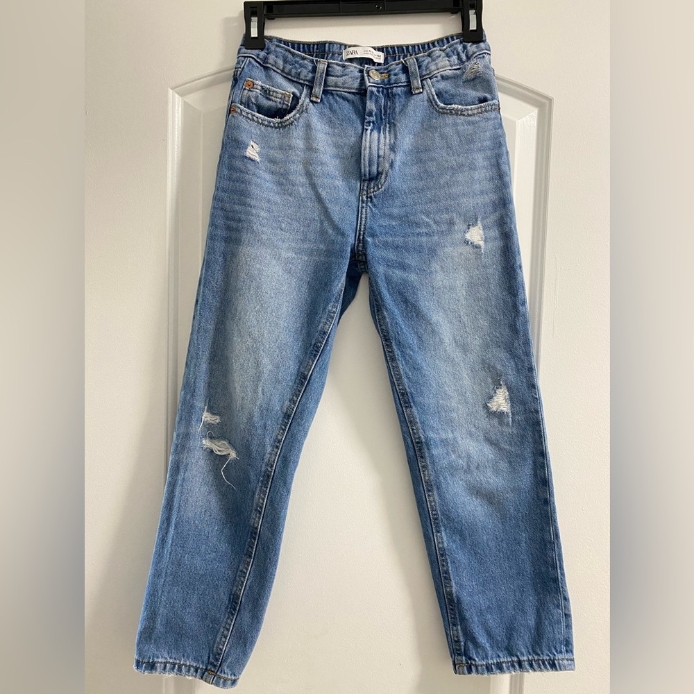 Zara girls mom fit jeans size 11-12